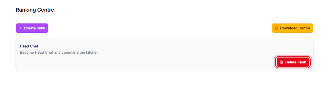 Rank Centre With Download Highlgihted
