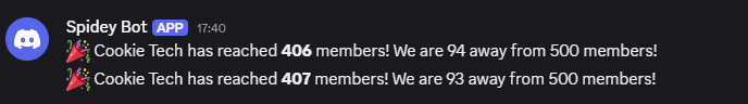 Example of member counter